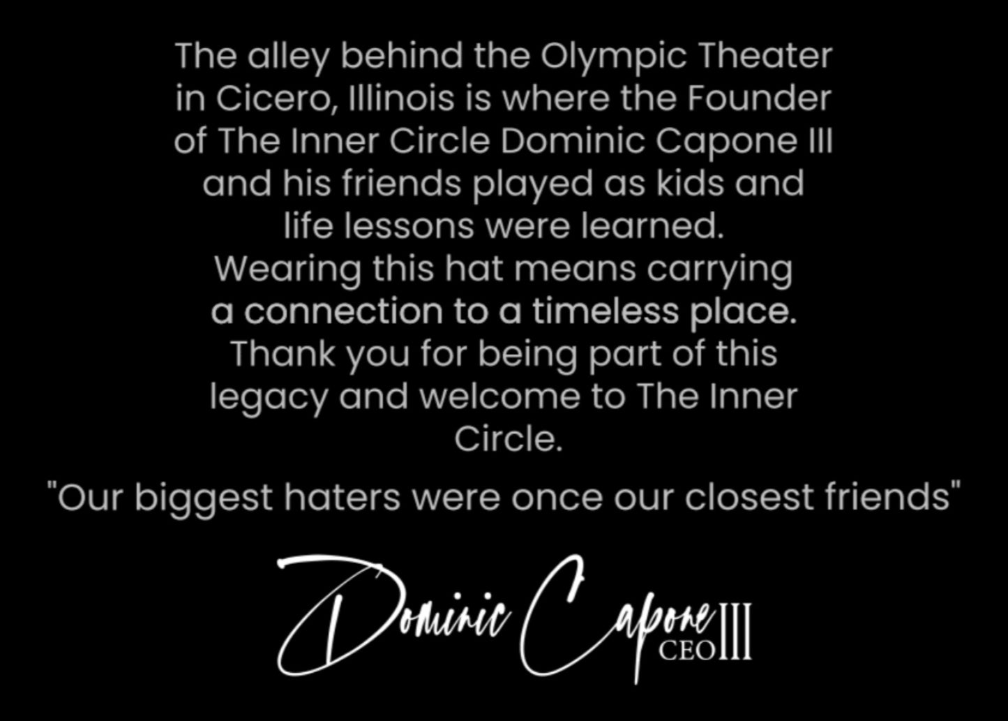 THE INNER CIRCLE HAT (on sale)