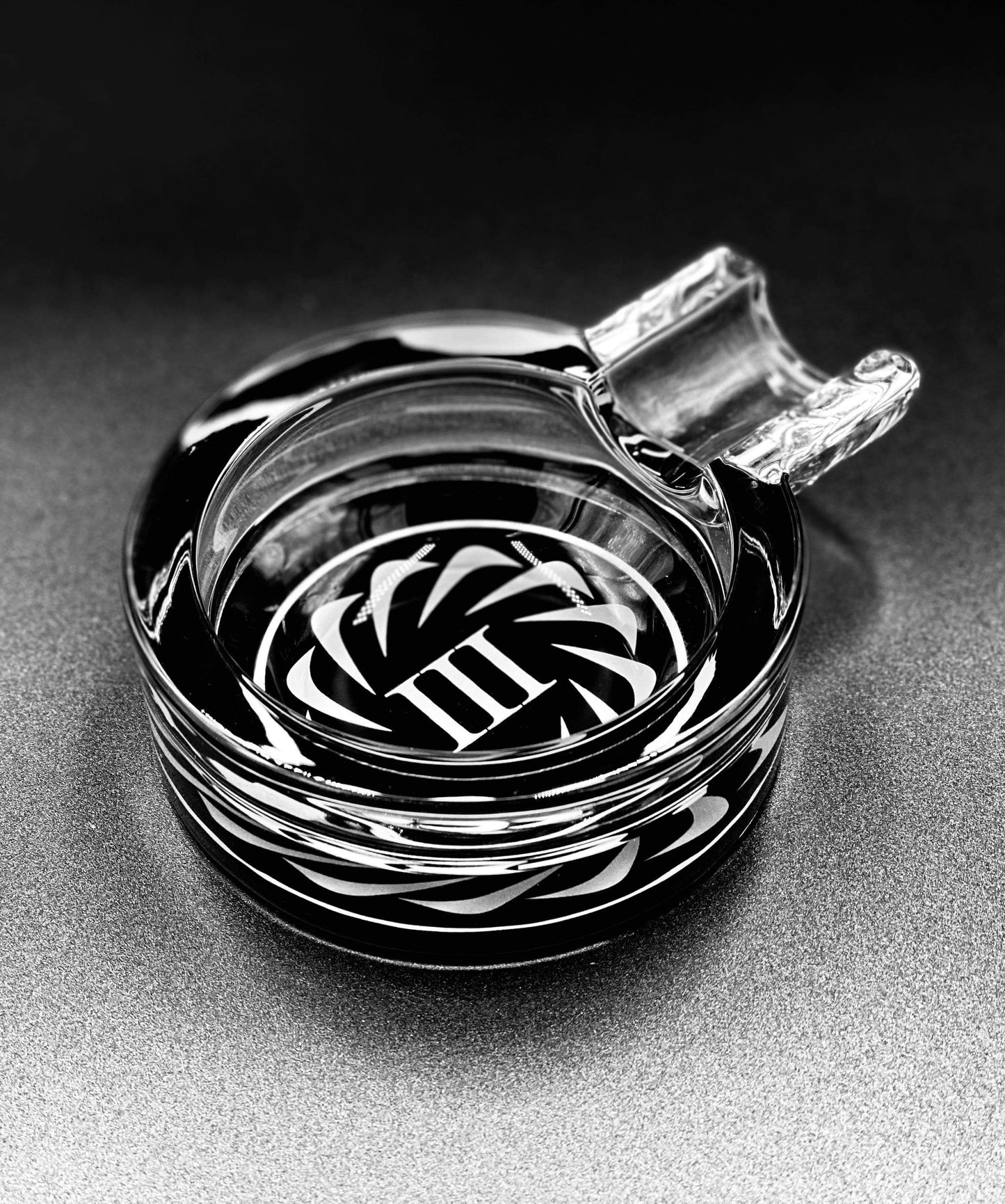 INNER CIRCLE CRYSTAL ASHTRAY